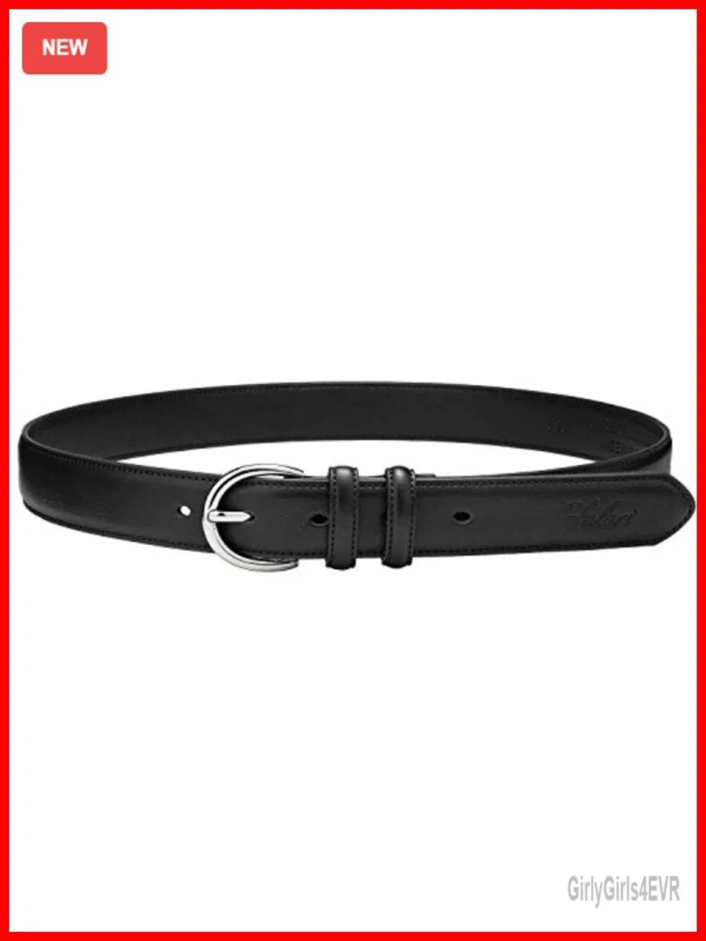 Genuine Leather Dress Belt Single Prong Buckle Classic Office Casual